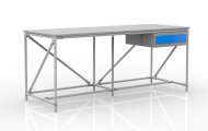 Dielenský stôl s kontajnerom s jednou zásuvkou 240405313