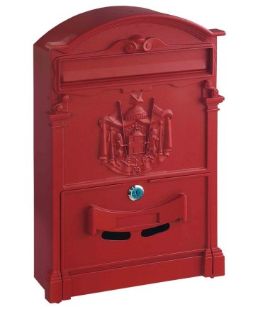 Poštová schránka Ashford červená