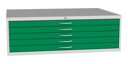 Mapová skriňa - na mapy a výkresy formátu A0 typ VKS A0A - 8