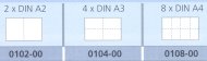 Vnútorné delenie výkresových skríň CP A1 na 8x A4 - 2