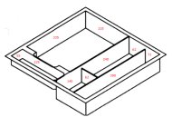 Delenie zásuviek plast PIT 522 - 2