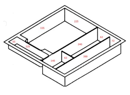Delenie zásuviek plast PIT 522 - 2
