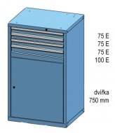 Zásuvková skrinka ZD 120-1 - 2
