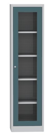 Skriňa so sklenenými dverami Kovos SPS S5A - 6