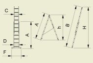 Rebrík dvojdielny univerzány Eurostyl (5 modelov) - 2