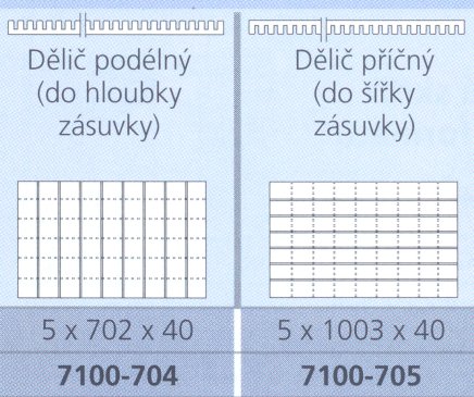 Delič priečny ore výkresové skrine CP - 2