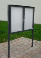 Dvojkrídlová vitrína jednostranná XXL60, hĺbka 60 mm (2 modely) - 4