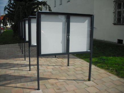 Dvojkrídlová vitrína jednostranná XXL60, hĺbka 60 mm (2 modely) - 5