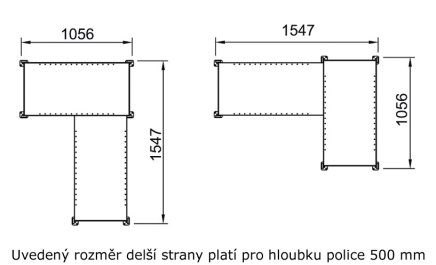 Rohový regál Clip pozinok 97941 - 2