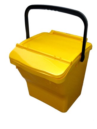 Odpadkový kôš Urba Plus - farba žltá - 1