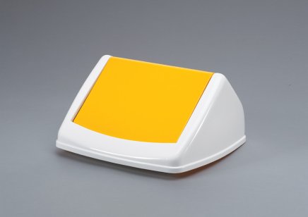 Veko pre kôš DURABIN SQUARE 40 výklopné - farba žltá - 1