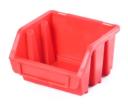 Plastový zásobník Ergobox 1 - farba červená - 1
