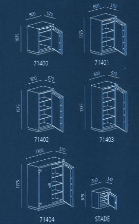 Ohňovzdorný trezor Genf 71402 - 2