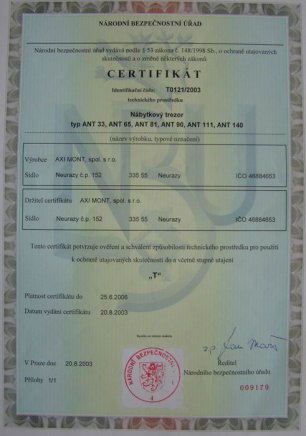 Trezor nábytkový typ ANT 65 - 4