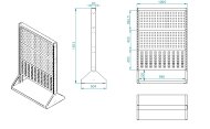 Perfostojan PSZ 22 A S1 obojstranný pre 6 panelov - 5