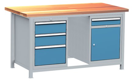 Dielenský stôl s kontajnermi, set DPJ 102 - 1