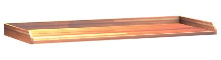 Pracovná doska so zvýšenou hranou DPS 02 BS50M 2000 x 750 mm - 1