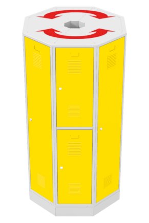 Otočná zostava šatníkov RAS P1A - 1