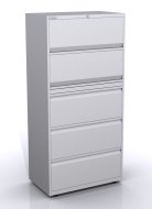 Skriňa so sklopnými dverami a zásuvkami SYC08/50/2/3