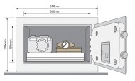 Nábytkový trezor Yale Value Small YSV 200 - 2