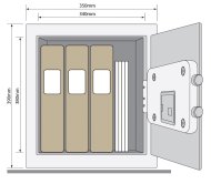 Nábytkový trezor Yale Value Large YSV 390 - 2