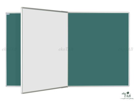 Dvojdielna tabuľa pre popis fixkou i kriedou - PIVOT KB+KZ (4 modely) - 1