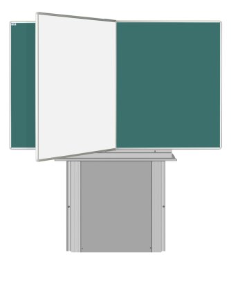 Dvojdielna tabuľa pre popis fixkou i kriedou - PIVOT KB+KZ (4 modely) - 6