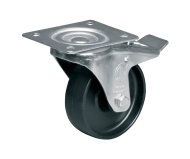 Koleso polypropylén, priemer 100 mm, otočné s brzdou - 1