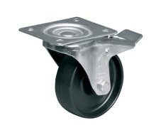 Koleso polypropylén, priemer 100 mm, otočné s brzdou