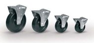 Koleso polypropylén, priemer 100 mm, otočné s brzdou - 3