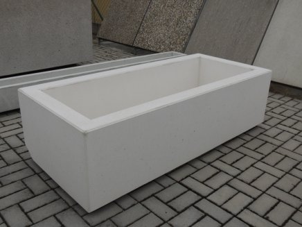 Betónové obdĺžnikové kvetináče (4 modely) - 1