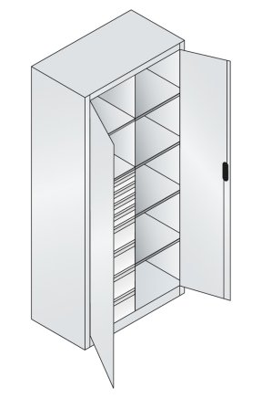 Dielenská skrinka 8921-305 (2 modely) - 6