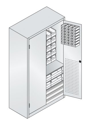 Dielenská skrinka s boxy CP 130276-68 - 2