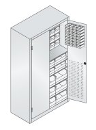 Dielenská skrinka s boxy CP 130276-66 - 2