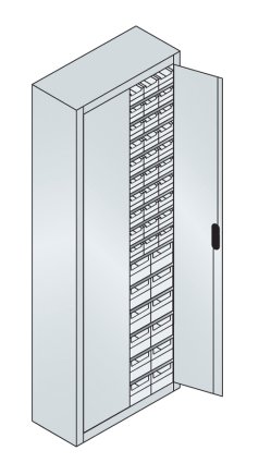 Dielenská skrinka s boxy CP 133113-22 (2 modely) - 2