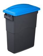 Veko na odpadkový kôš EcoSort na papier - farba modrá - 1