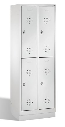 Šatňová skriňa kovová půlená na sokliCP 8320-20 - 2