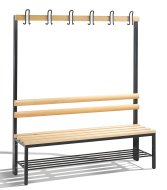 Šatňová lavica s botníkom CP 8051-110 - šírka 1500 mm