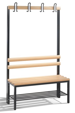Šatňová lavica s botníkom CP 8050-110 - šírka 1000 mm - 1