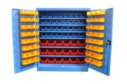 Dielenská skriňa Kovos s plastovými boxami SPZ_12_0002_C_VAR_4 - 1