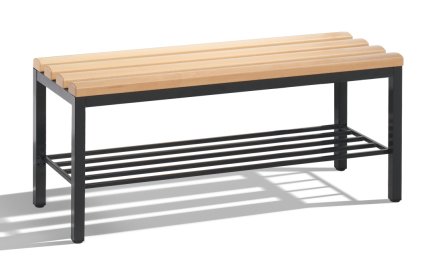Šatňová lavica s botníkom CP 8050-010 - šírka 1000 mm - 1