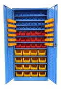 Dielenská skriňa Kovos s plastovými boxami SPZ_11_0002_C_VAR_3