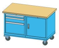 Mobilný pracovný stôl PPS 5 - 3