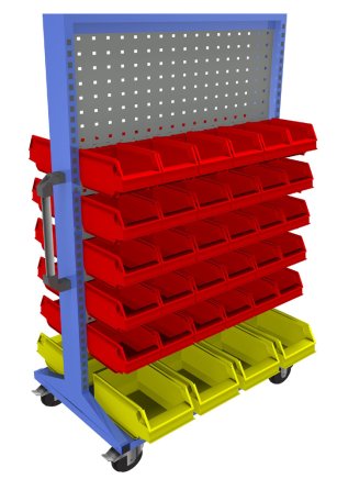 Pojazdný obojstranný panel s vybavením PSZ_22_B_VAR_6 - 1