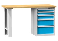Dielenské stoly série H, šírka 1500, hĺbka 700 alebo 800, výška 880 alebo 890 mm (6 modelov) - 1
