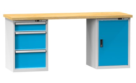 Dielenské stoly série L, šírka 2000, hĺbka 700 alebo 800, výška 880 alebo 890 mm (6 modelov) - 1