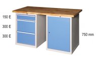 Dielenské stoly série L, šírka 2000, hĺbka 700 alebo 800, výška 880 alebo 890 mm (6 modelov) - 2