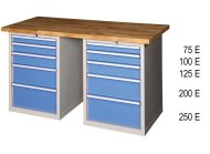 Dielenské stoly série O, šírka 1500, hĺbka 700 alebo 800, výška 880 alebo 890 mm (6 modelov) - 2