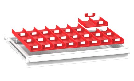 Plastové delenie zásuviek ZD 36 x 27D - 1