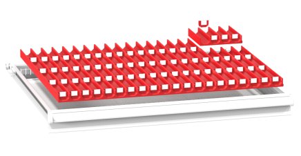 Plastové delenie zásuviek ZK 45 x 36D - 1